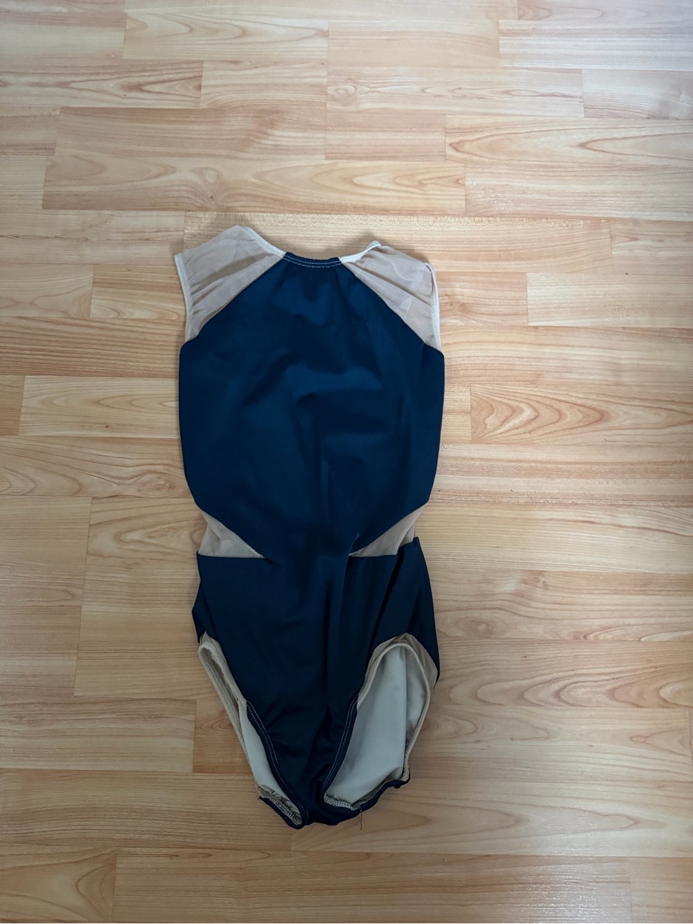 Black and Beige Mesh Leotard -LA Dance Designs